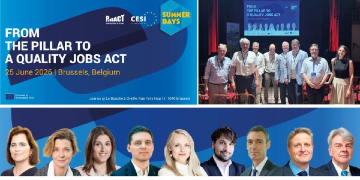 CESI Summer Days 2026 à Bruxelles : la CGFP au rendez-vous
