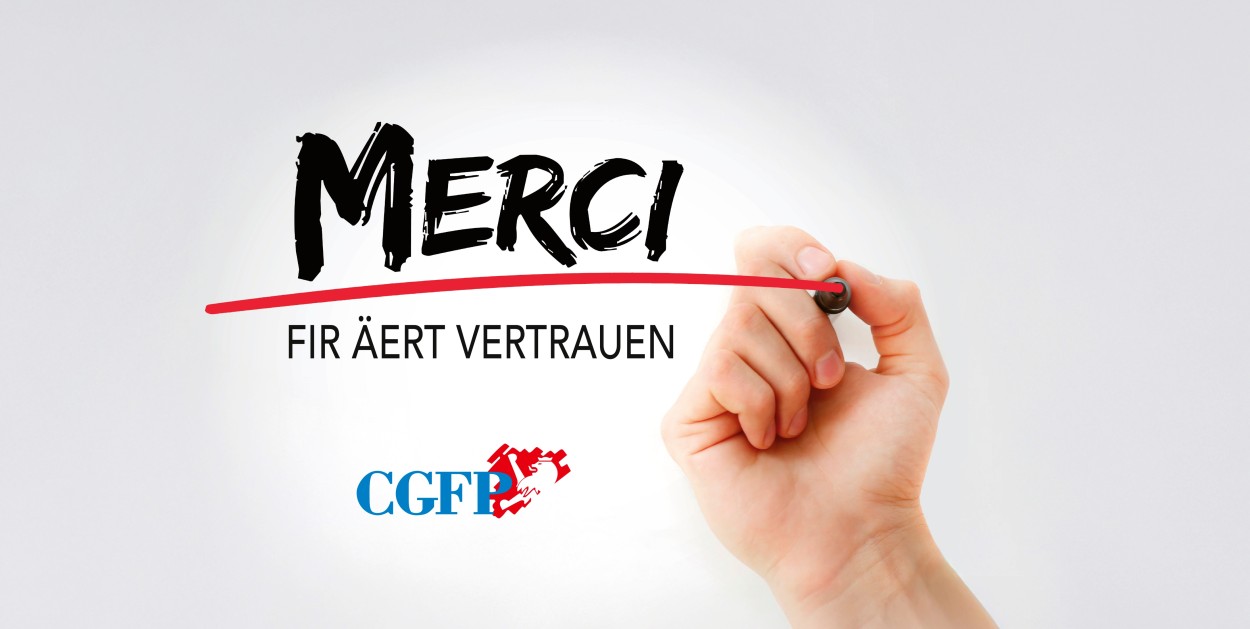 Danke für Ihr Vertrauen