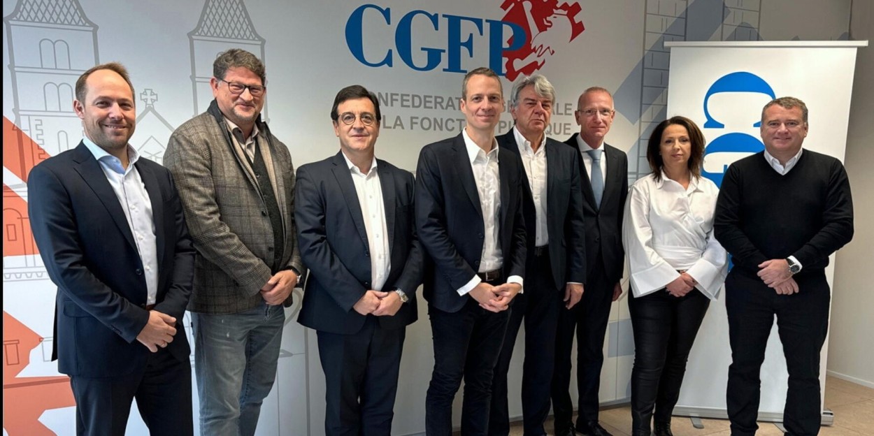 Antrittsbesuch von Minister Serge Wilmes bei der CGFP