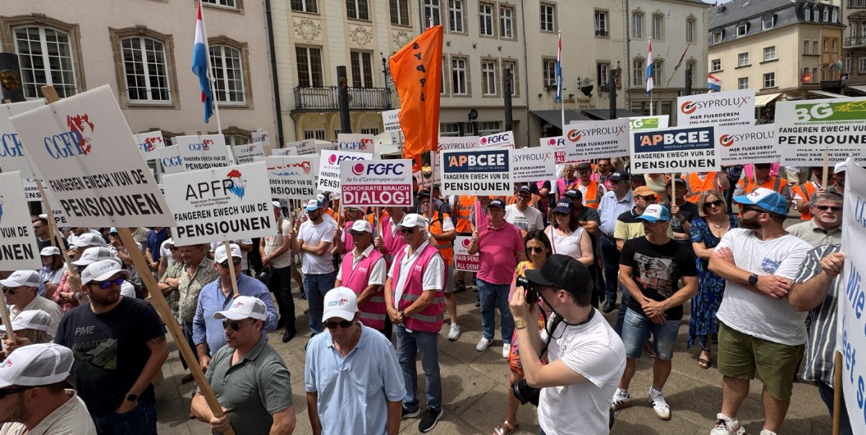 CGFP-Protestkundgebung gegen die Pensionsreform: „De soziale Fridden huet säi Präis!“